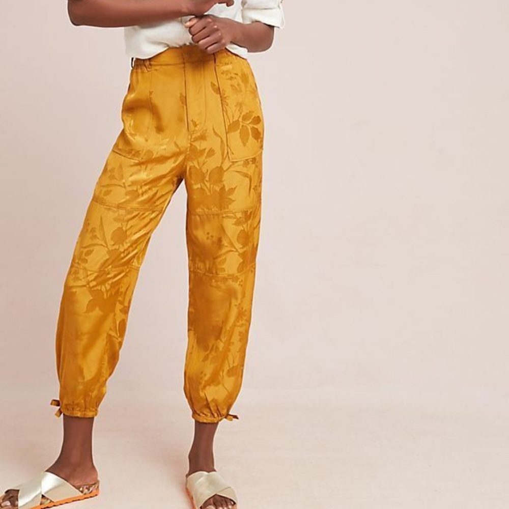 new Anthropologie Silky Utility Pants